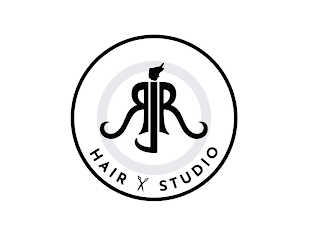 RJR HAIR STUDIO logo