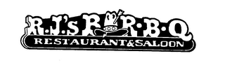 R.J.'S BAR .B.Q. RESTAURANT & SALOON BARBECUE RESTAURANT logo