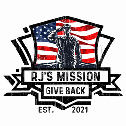 RJ'S MISSION GIVE BACK EST. 2021 logo