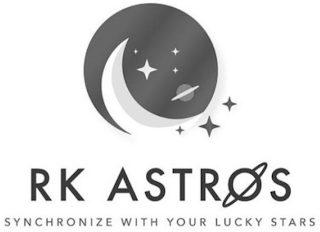 RK ASTROS SYNCHRONIZE WITH YOUR LUCKY STARS logo