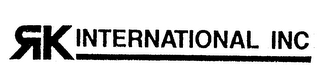 RK INTERNATIONAL INC logo