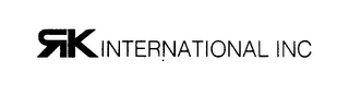 RK INTERNATIONAL INC logo