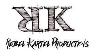RK REBEL KARTEL PRODUCTIONS logo