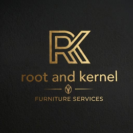 RK ROOT AND KERNEL FURNITURE SERVICES logo