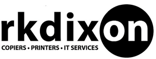 RKDIXON COPIERS · PRINTERS · IT SERVICES logo