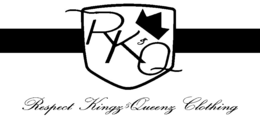 RK&Q RESPECT KINGZ & QUEENZ CLOTHING logo