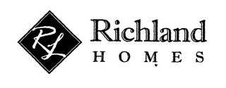 RL RICHLAND HOMES logo