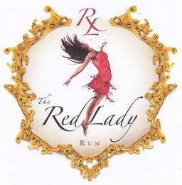 RL THE RED LADY RUM logo