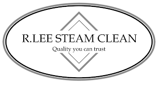 R.LEE STEAM CLEAN QUALITY YOU CAN TRUST logo