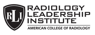 RLI RADIOLOGY LEADERSHIP INSTITUTE AMERICAN COLLEGE OF RADIOLOGY logo