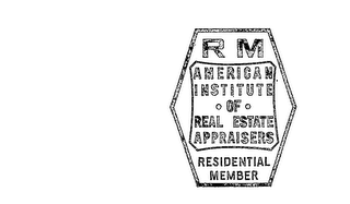 RM AMERICAN INSTITUTE .OF.  REAL ESTATE APPRAISERS RESIDENTIAL MEMBER logo