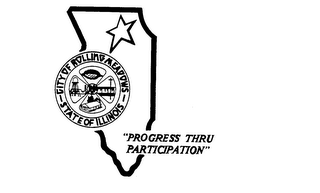 RM CITY OF ROLLING MEADOWS STATE OF ILLINOIS "PROGRESS THRU PARTICIPATION" logo
