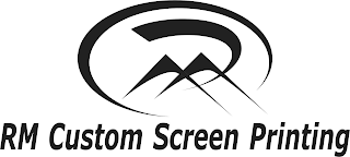 RM CUSTOM SCREEN PRINTING logo