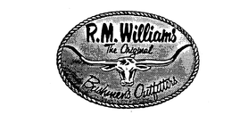 R.M. WILLIAMS THE ORIGINAL BUSHMEN'S OUTFITTERS logo