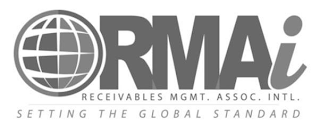 RMAI RECEIVABLES MGMT. ASSOC. INTL. SETTING THE GLOBAL STANDARD logo