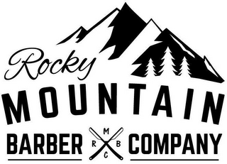 RMBC ROCKY MOUNTAIN BARBER COMPANY logo