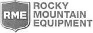RME ROCKY MOUNTAIN EQUIPMENT logo