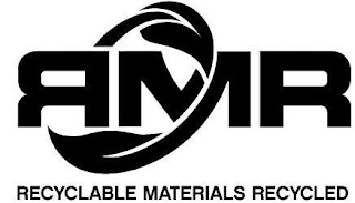 RMR RECYCLABLE MATERIALS RECYCLED logo