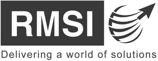 RMSI DELIVERING A WORLD OF SOLUTIONS logo
