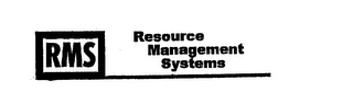 RMS/RESOURCE MANAGEMENT SYSTEMS logo