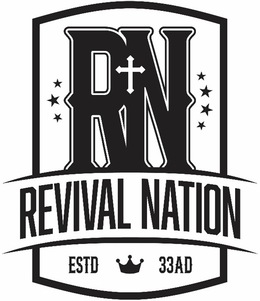 RN REVIVAL NATION ESTD 33AD logo