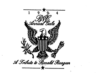 RNC ANNUAL GALA 1994 A TRIBUTE TO RONALD REAGAN logo