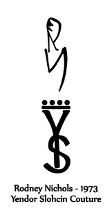 RNYS RODNEY NICHOLS-1973 YENDOR SLOHCIN COUTURE logo