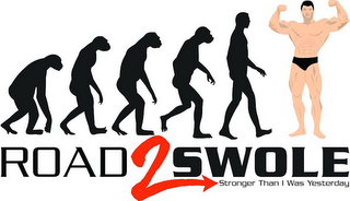 ROAD 2 SWOLE STRONGER THAN I WAS YESTERDAY logo