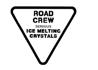 ROAD CREW SERIOUS ICE MELTING CRYSTALS logo