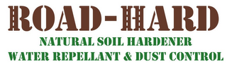 ROAD-HARD NATURAL SOIL HARDENER WATER REPELLANT & DUST CONTROL logo