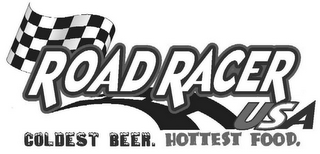 ROAD RACER USA COLDEST BEER. HOTTEST FOOD. logo