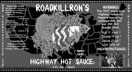 ROADKILLRON'S HIGHWAY HOT SAUCE logo