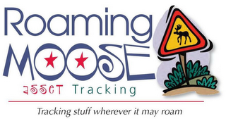 ROAMING MOOSE ASSET TRACKING TRACKING STUFF WHEREVER IT MAY ROAM logo