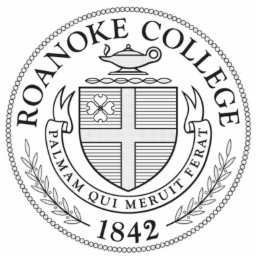 ROANOKE COLLEGE 1842 PALMAM QUI MERUIT FERAT logo