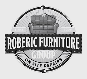 ROBERIC FURNITURE GROUP SINCE 2006 ON SITE REPAIRS logo