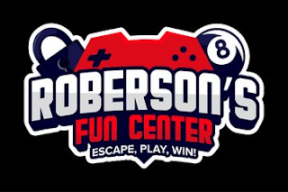 ROBERSON'S FUN CENTER ESCAPE, PLAY, WIN! logo