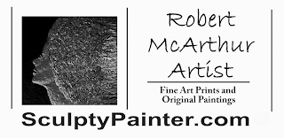 ROBERT MCARTHUR ARTIST FINE ART PRINTS AND ORIGINAL PAINTINGS SCULPTYPAINTER.COM logo