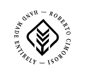 ROBERTO CIMOROSI HAND MADE ENTIRELY logo