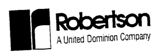 ROBERTSON A UNITED DOMINION COMPANY logo