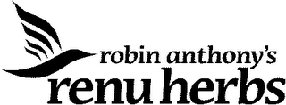 ROBIN ANTHONY'S RENU HERBS logo