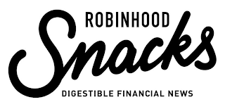 ROBINHOOD SNACKS DIGESTIBLE FINANCIAL NEWS logo