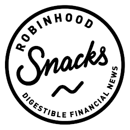 ROBINHOOD SNACKS DIGESTIBLE FINANCIAL NEWS logo