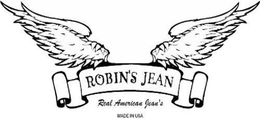 ROBIN'S JEAN REAL AMERICAN JEAN'S MADE IN USA logo
