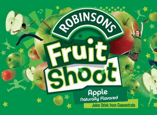 ROBINSONS FRUIT SHOOT APPLE NATURALLY FLAVORED JUICE DRINK FROM CONCENTRATE logo