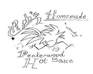 ROB'S HOMEMADE PECKERWOOD HOT SAUCE "WOODY" logo