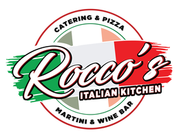 ROCCO'S ITALIAN KITCHEN CATERING & PIZZA MARTINI & WINE BAR logo
