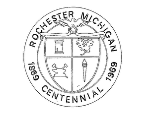 ROCHESTER MICHIGAN CENTENNIAL 1869 1969 logo