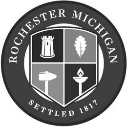 ROCHESTER MICHIGAN SETTLED 1817 logo