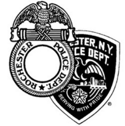 ROCHESTER POLICE DEPT. SERVING WITH PRIDE logo