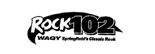 ROCK 102 WAQY SPRINGFIELD'S CLASSIC ROCK logo